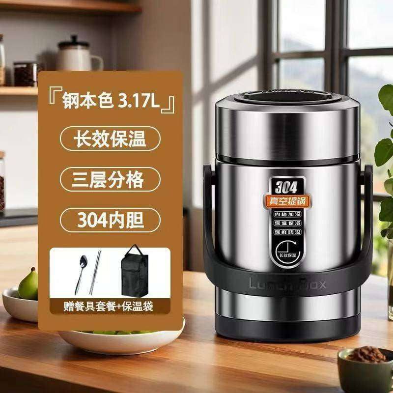 Steel lunch warmer